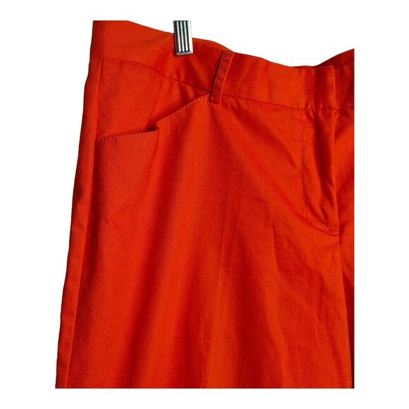 Zac & Rachel Womens Plus Sz 16 Orange Ankle Dress Work Business Casual Pants - Picture 4 of 7